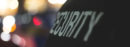 A security guard is seen in the background.