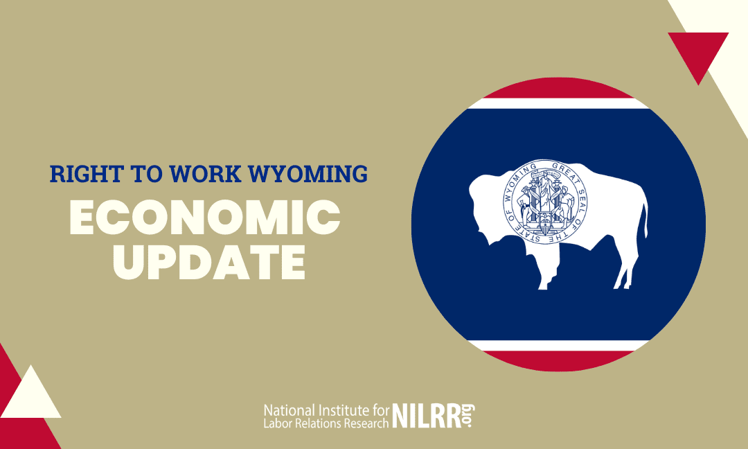 A brown background with the words " wyoming economic update ".