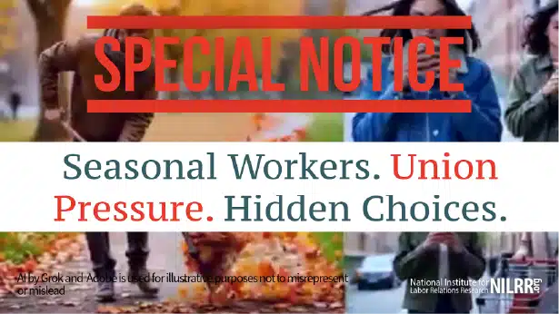NILRR 2025 Seasonal Employee Warning