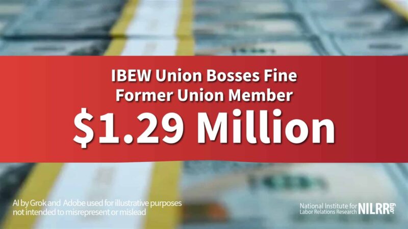 NILRR NEWS million dollar fine IBEW