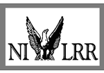 A black and white picture of the logo for the national library of rural resistance.
