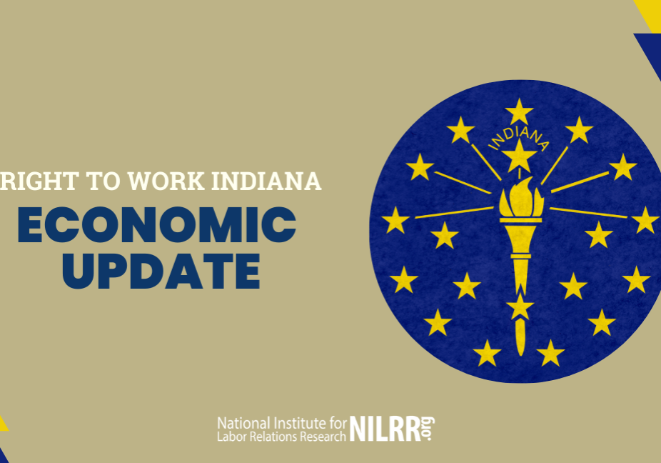A picture of the indiana state seal with words " how to work indiana economic update ".