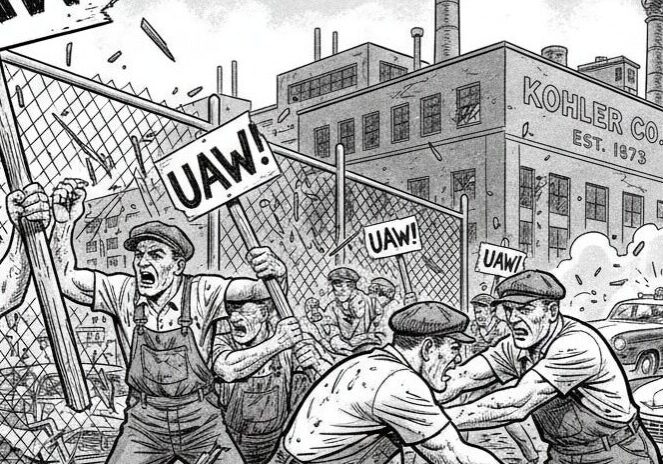 Kohler Strike by UAW Union Mob