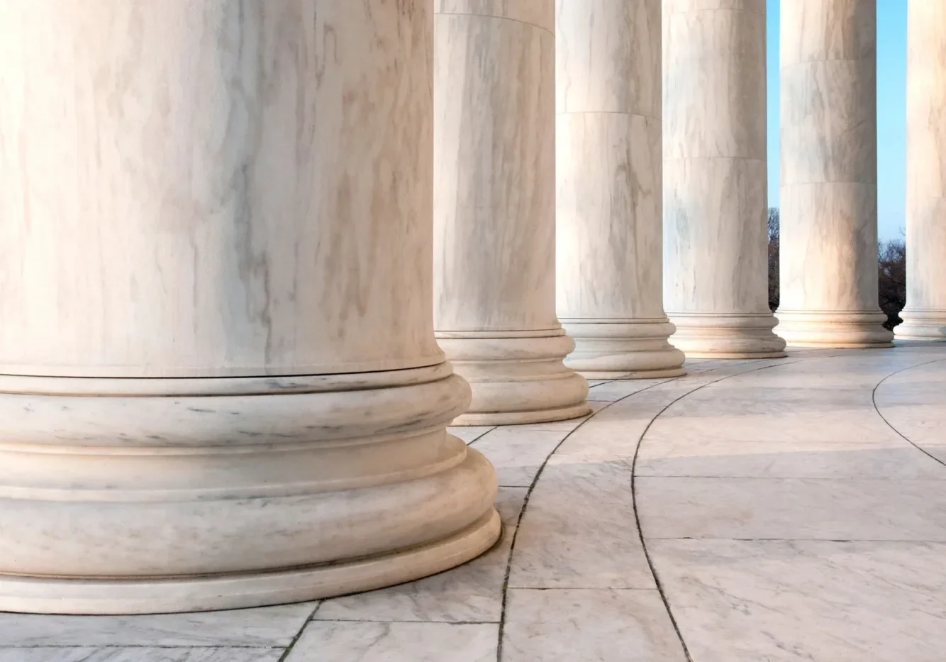 A close up of pillars on the ground