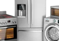 A group of appliances that are sitting on the floor.