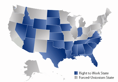 us-map A map of the united states with different colors.